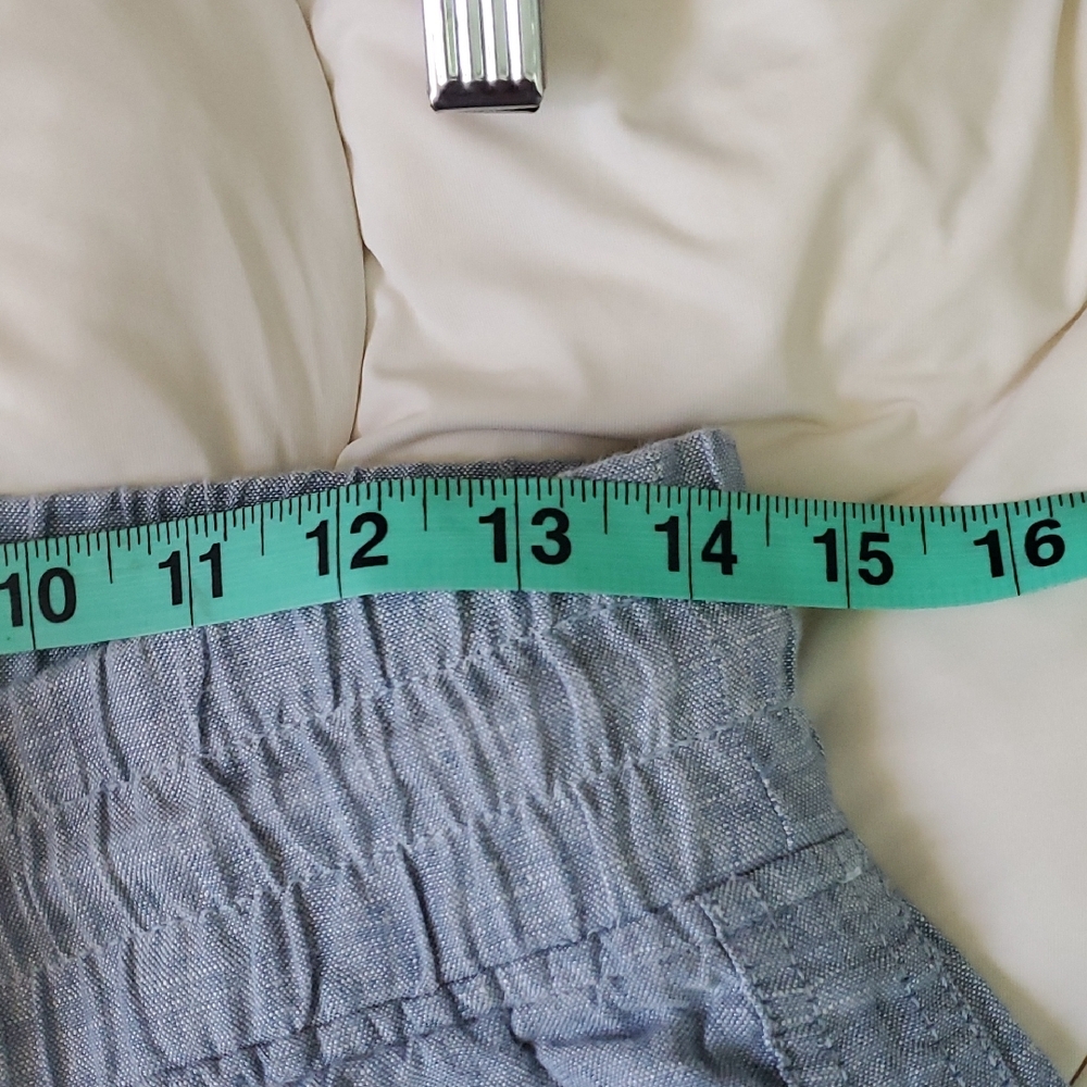 Athleta Light Blue Jean Type Pants with Drawstring - Picture 3 of 6